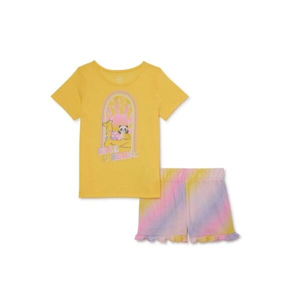 Girls Long & Short Pajama Lounge Sleep 2pc Set, 2-Pack Size XL - Picture 7 of 8